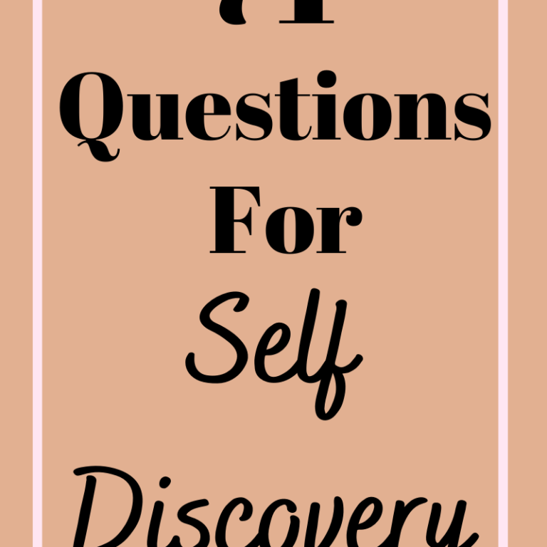 71 Questions For Self Discovery
