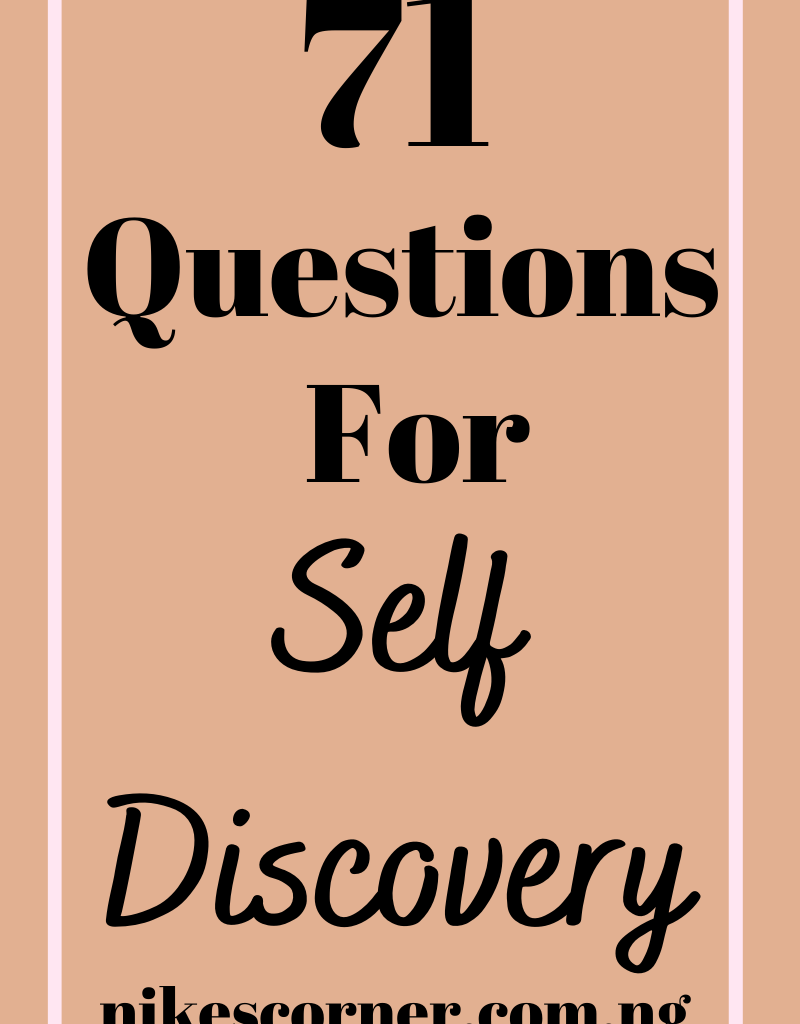 71 Questions for self discovery