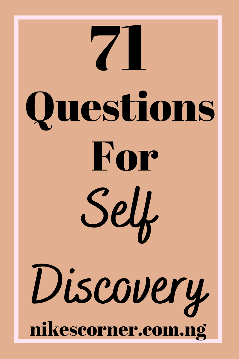 71 Questions for self discovery